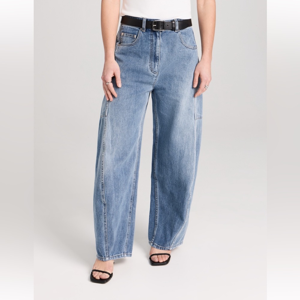 Tibi Classic Wash Denim Sid Jean Short